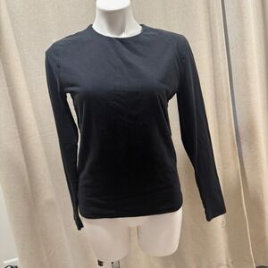 Abercrombie & Fitch Long Sleeve Top‎ Basic Tee Casual Black XL